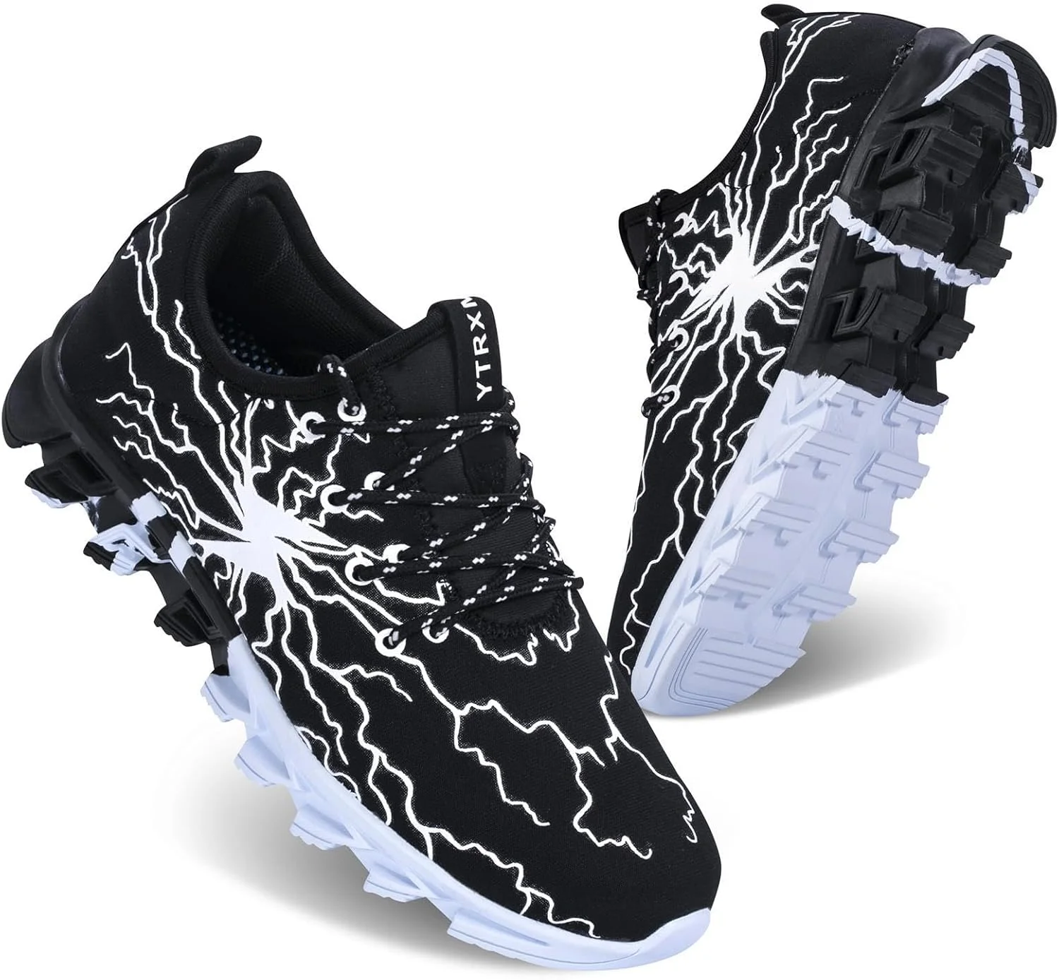 کفش های پسرانه و دخترانه AQILUBEI ضد لغزش، کفش های تنیس بچه گانه، کتانی های ورزشی تنفسی بند دار، کفش های ورزشی دویدن و پیاده روی