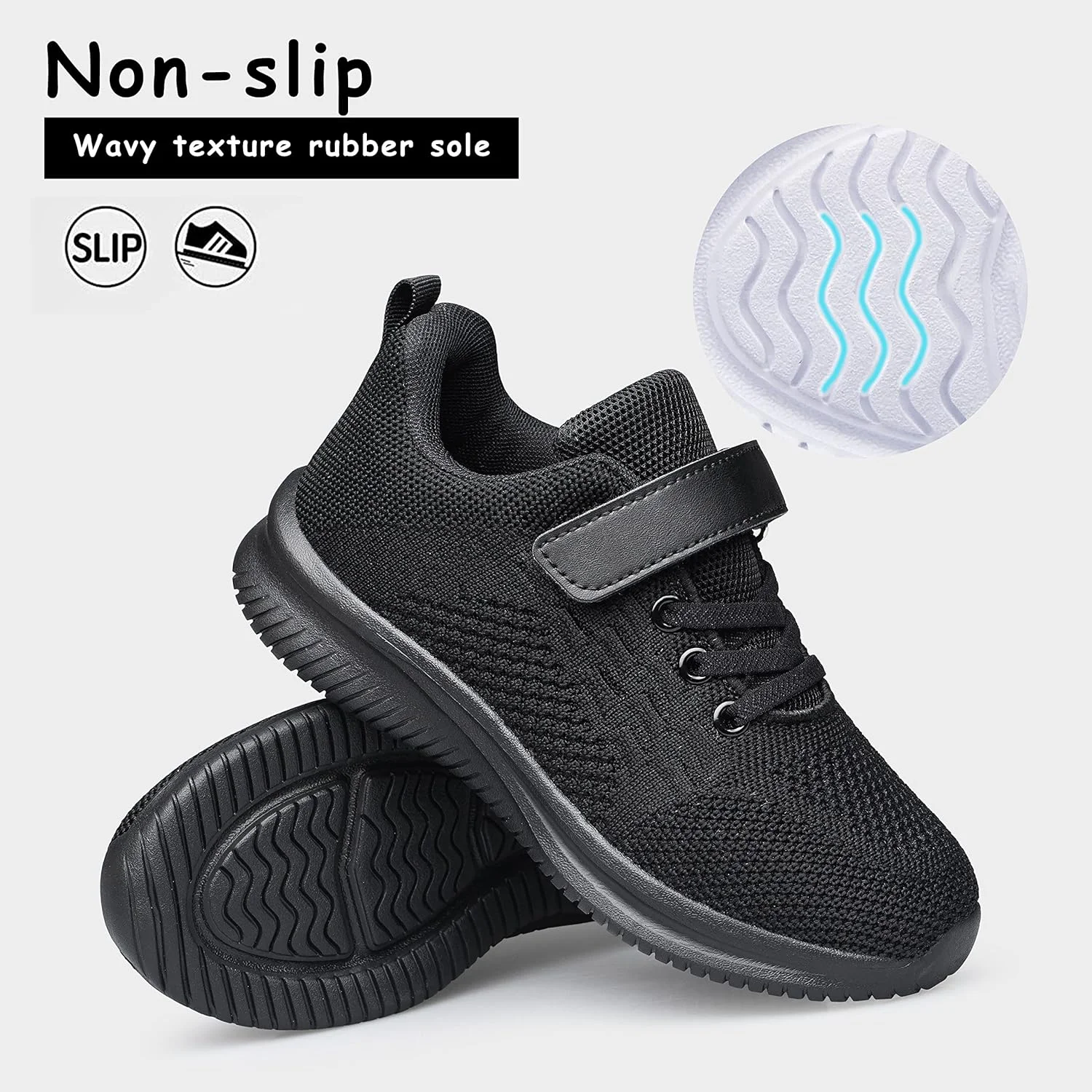 کفش‌های ورزشی پسرانه و دخترانه YHOON، کفش‌های تنیس و دویدن ورزشی تنفسی برای کودکان نوپا/کودکان کوچک/کودکان بزرگ