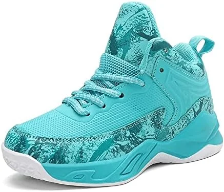 کفش بسکتبال بچگانه XMCU، کفش‌های فرهنگی پسرانه با بالشتک هوا، راحت، تهویه دار، مد روز، ضد لغزش و بادوام