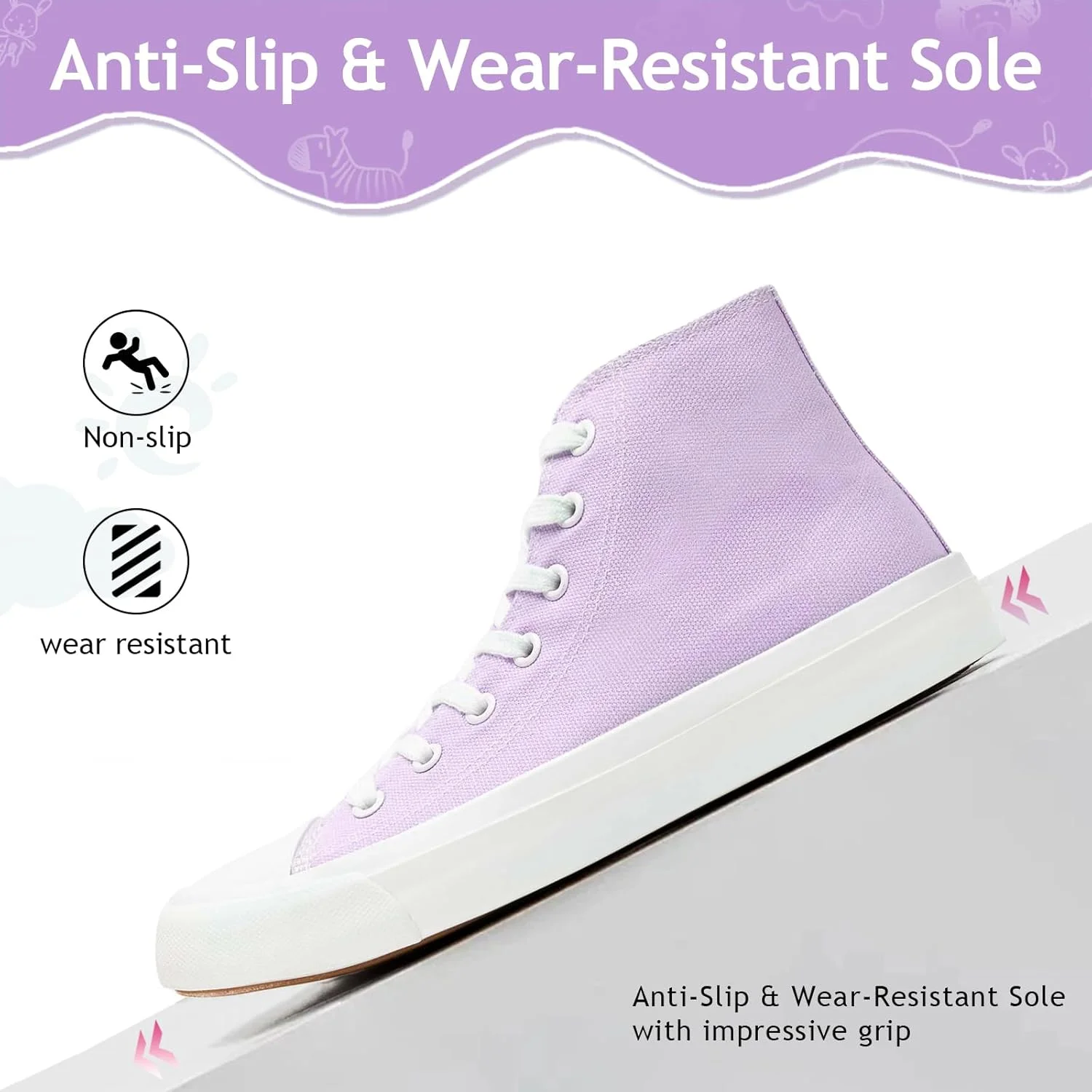 کفش‌های کتانی بچگانه xinlanlin برای دختران و پسران، ساق بلند، بند دار، کفش‌های مد روز بومى، راحت، کلاسیک، مناسب دویدن و پیاده‌روی