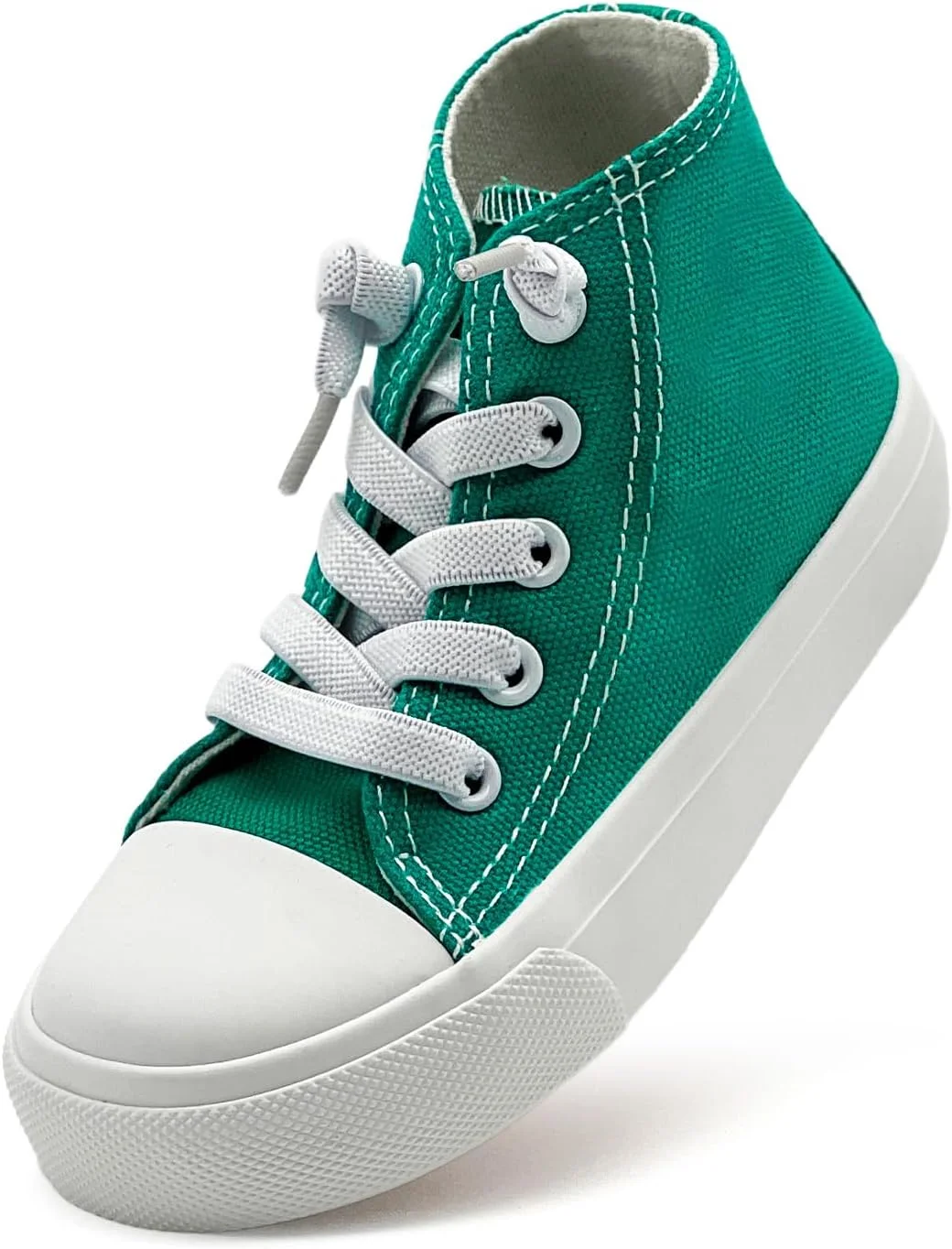 کفش‌های کتانی بچگانه xinlanlin، کفش‌های ساق بلند بوم برای دختران و پسران، بندهای کشی، بدون بند، سبک وزن، تنفس‌پذیر، مناسب پیاده‌روی برای کودکان کوچک و بزرگ