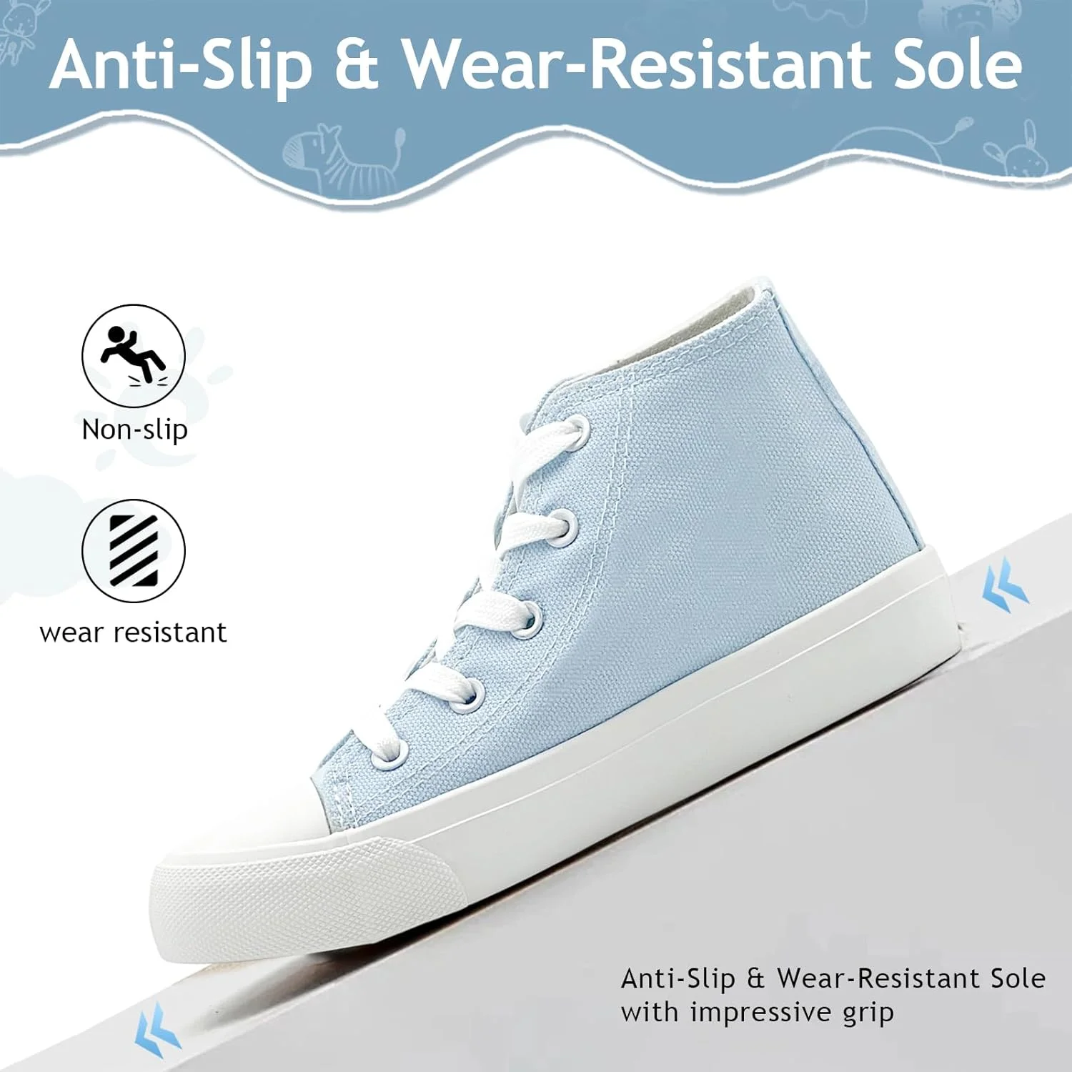 کفش‌های کتانی نوزادی xinlanlin برای دختران و پسران، ساق بلند، بند دار، کفش‌های مد روز بومیو، راحت، کلاسیک، مناسب دویدن و پیاده‌روی