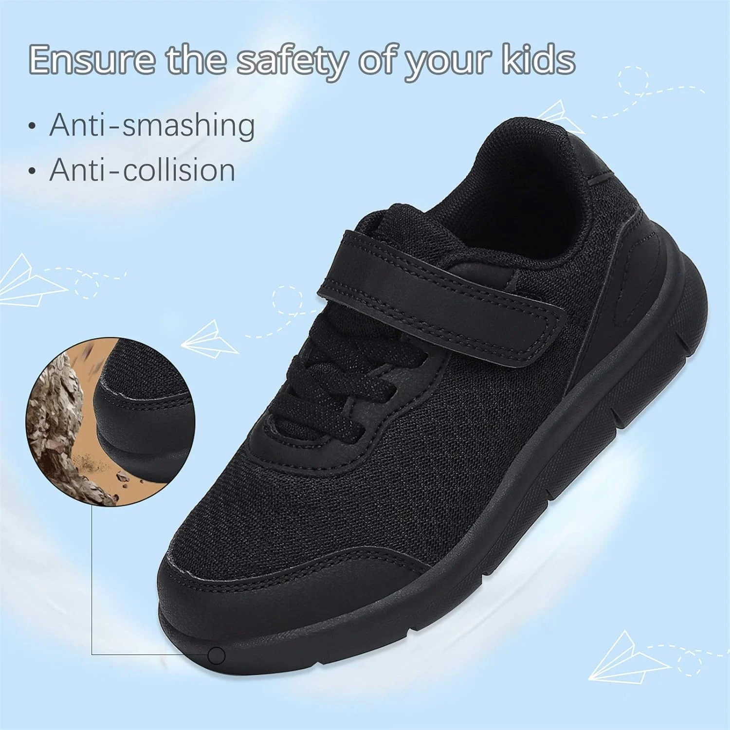 کفش‌های کتانی بچگانه Xingfujie، مناسب پسران و دختران، کفش‌های تنیس کودکانه برای دویدن و پیاده‌روی