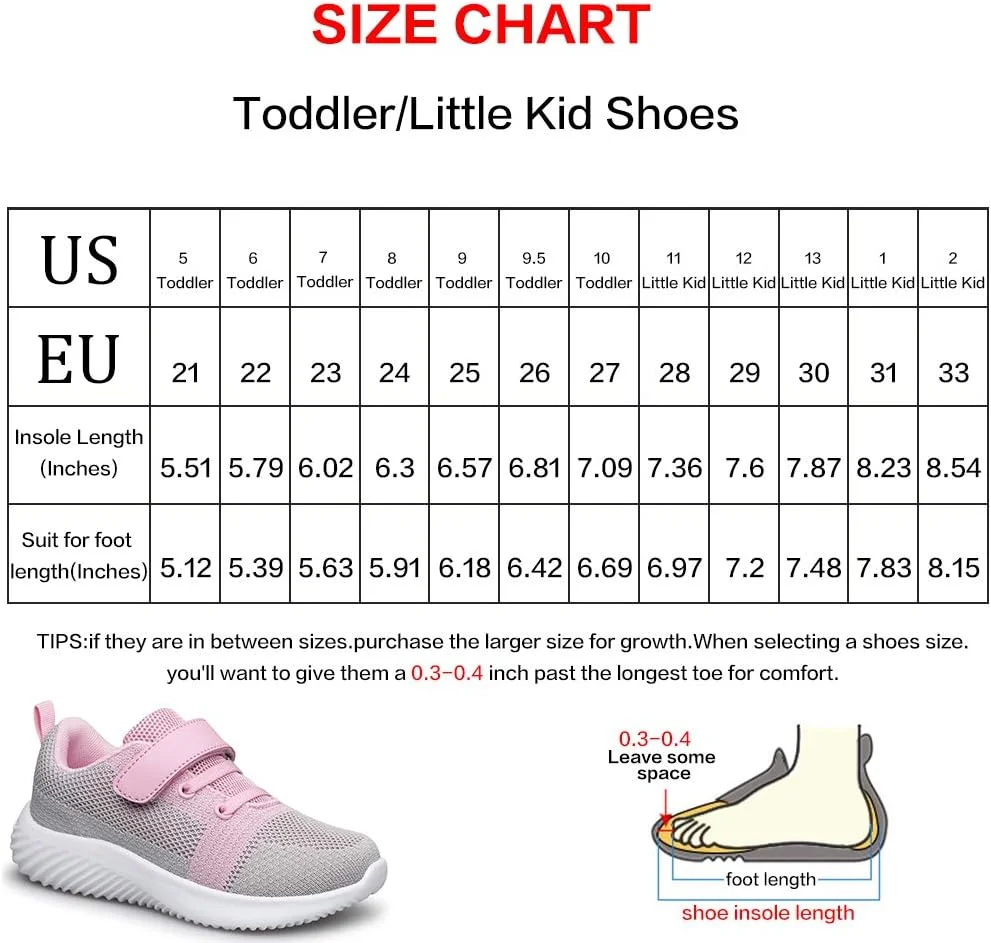 کفش ورزشی بچگانه Wonvatu، مناسب برای کودکان نوپا و خردسال، با بند چسبی زیبا، مناسب پیاده روی، دویدن و ورزش
