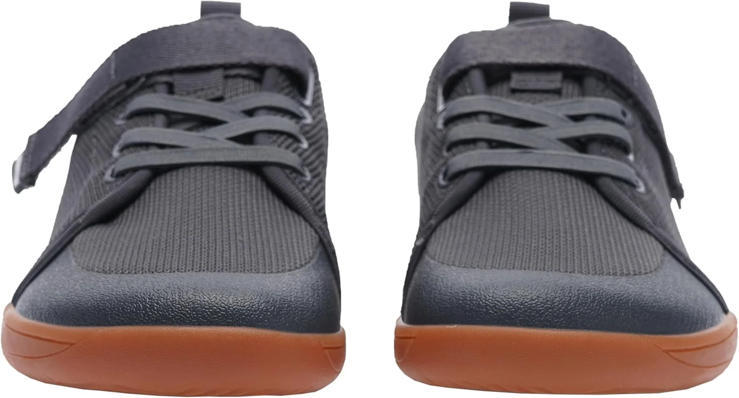 کفش های پابرهنه پهن بچه گانه ویتین، مناسب پسران و دختران، با پنجه مینیمالیستی، کفش های کتانی بدون پاشنه، سایز 12، کفش های پیاده روی کوچک، کفش های نرم و تخت خاکستری صمغی 30