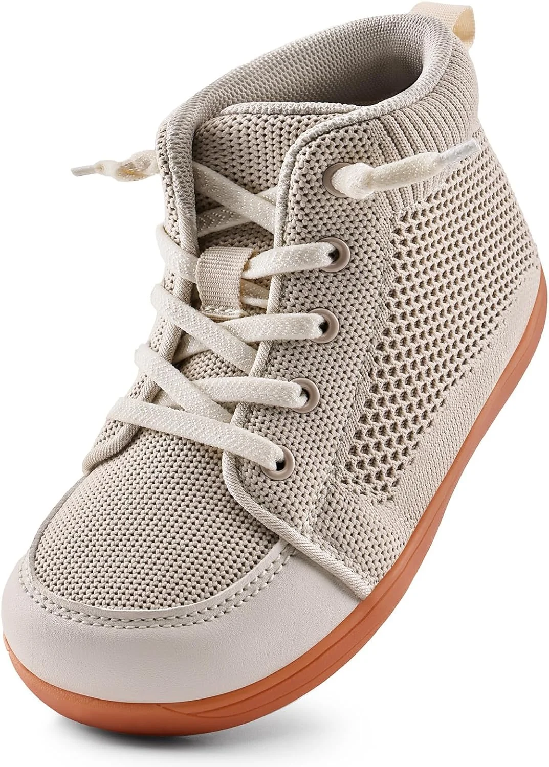 کفش کتانی پهن و راحت کودکانه WateLves، مناسب دختران و پسران، سبک وزن، مینیمالیستی، ساق بلند، کفش پیاده روی، تنفس پذیر، با پشتیبانی راحت از مچ پا