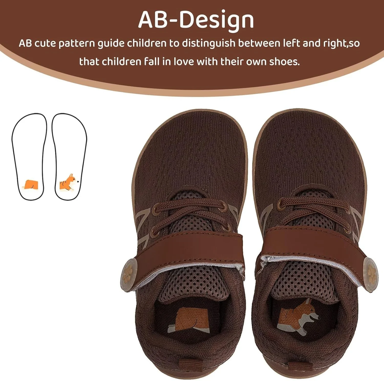 کفش‌های بارهفوت پهن مناسب کودکان نوپا و خردسال WateLves، کفش‌های کتانی مینیمالیستی پسرانه و دخترانه، تنفس‌پذیر، سبک‌وزن، مناسب پیاده‌روی، با زیره بدون شیب