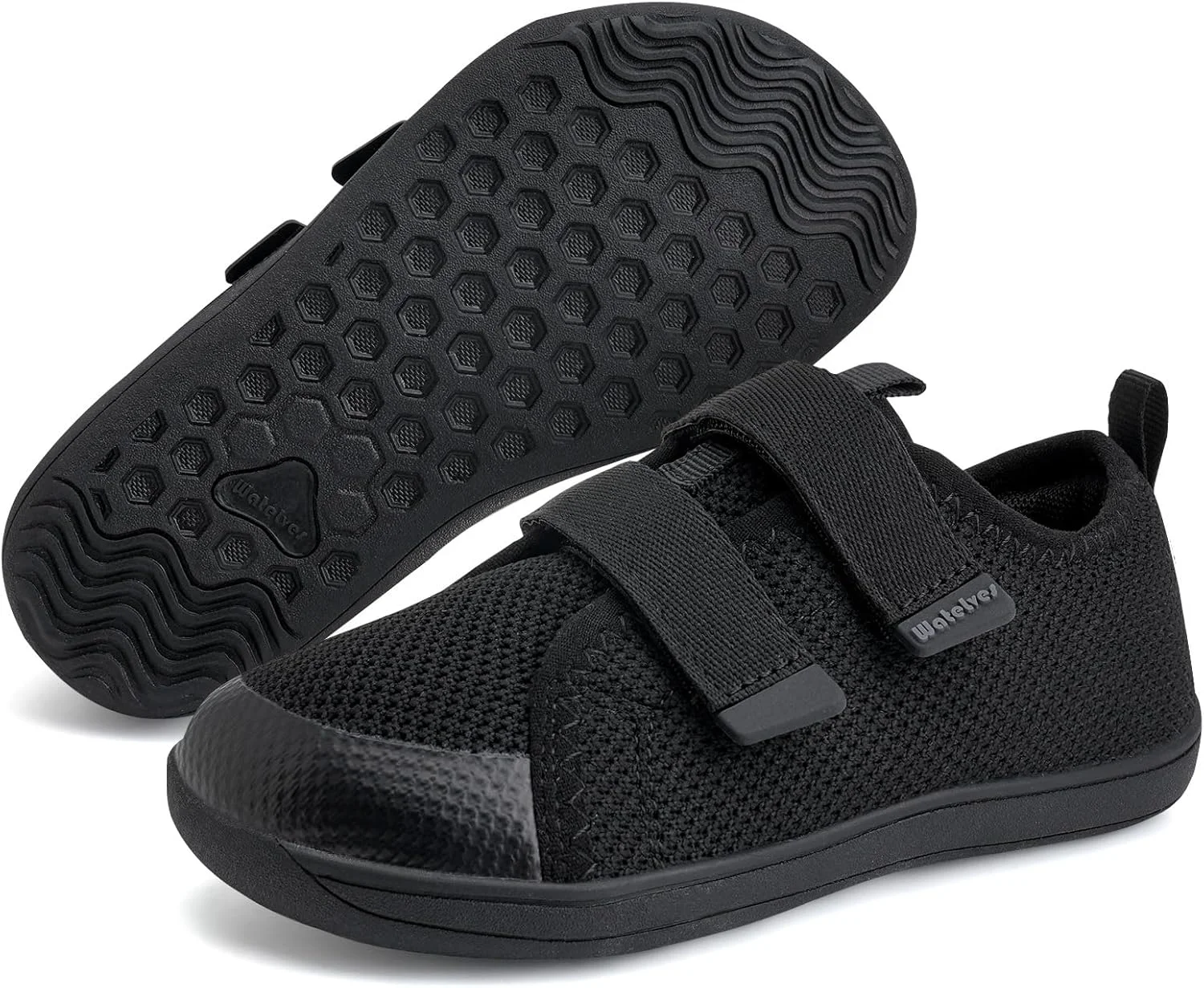 کفش های پهن پای برهنه WateLves برای کودکان نوپا و خردسال، اولین کفش های پیاده روی دخترانه و پسرانه، تنفسی، زیرو دراپ، کتانی مینیمالیستی با جعبه پنجه پهن و طبیعی