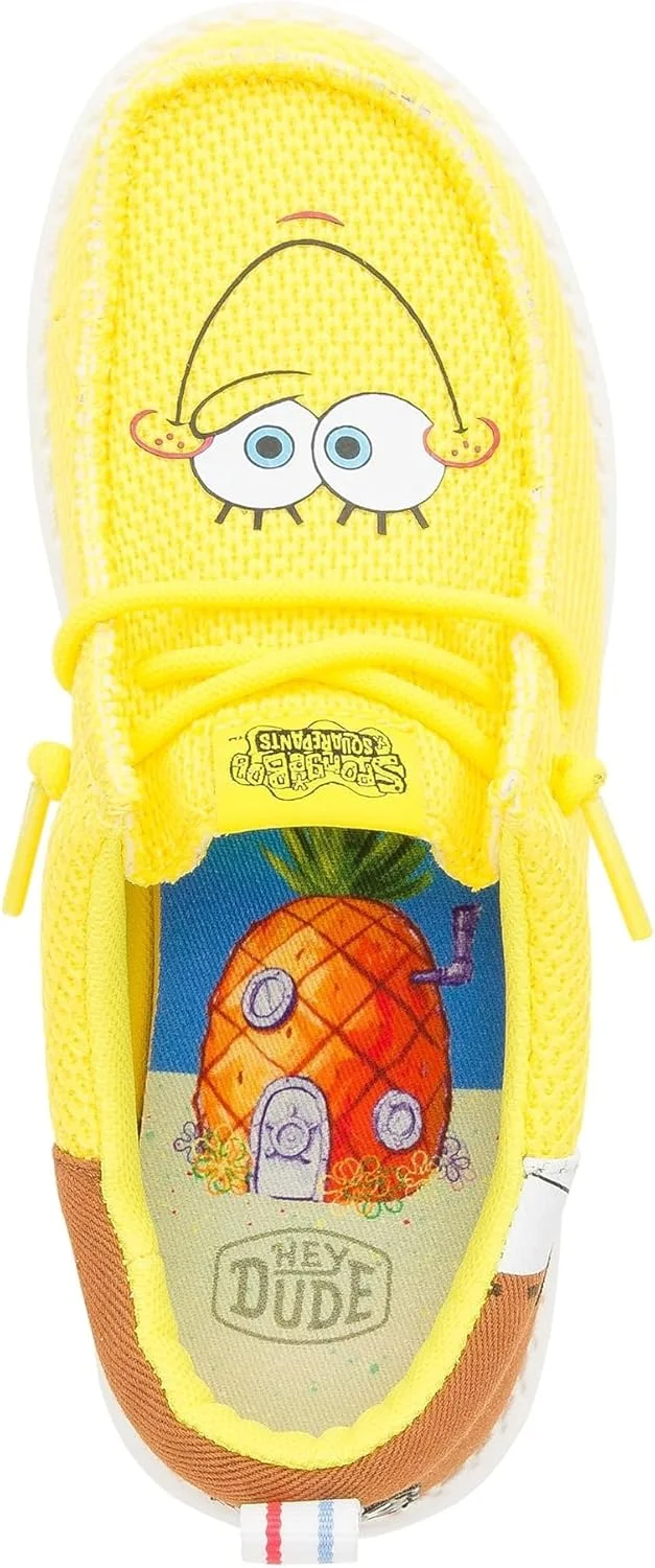 کفش اسلیپ-آن پسرانه HEYDUDE Wally Funk Spongebob (مناسب کودکان کوچک/بزرگ)