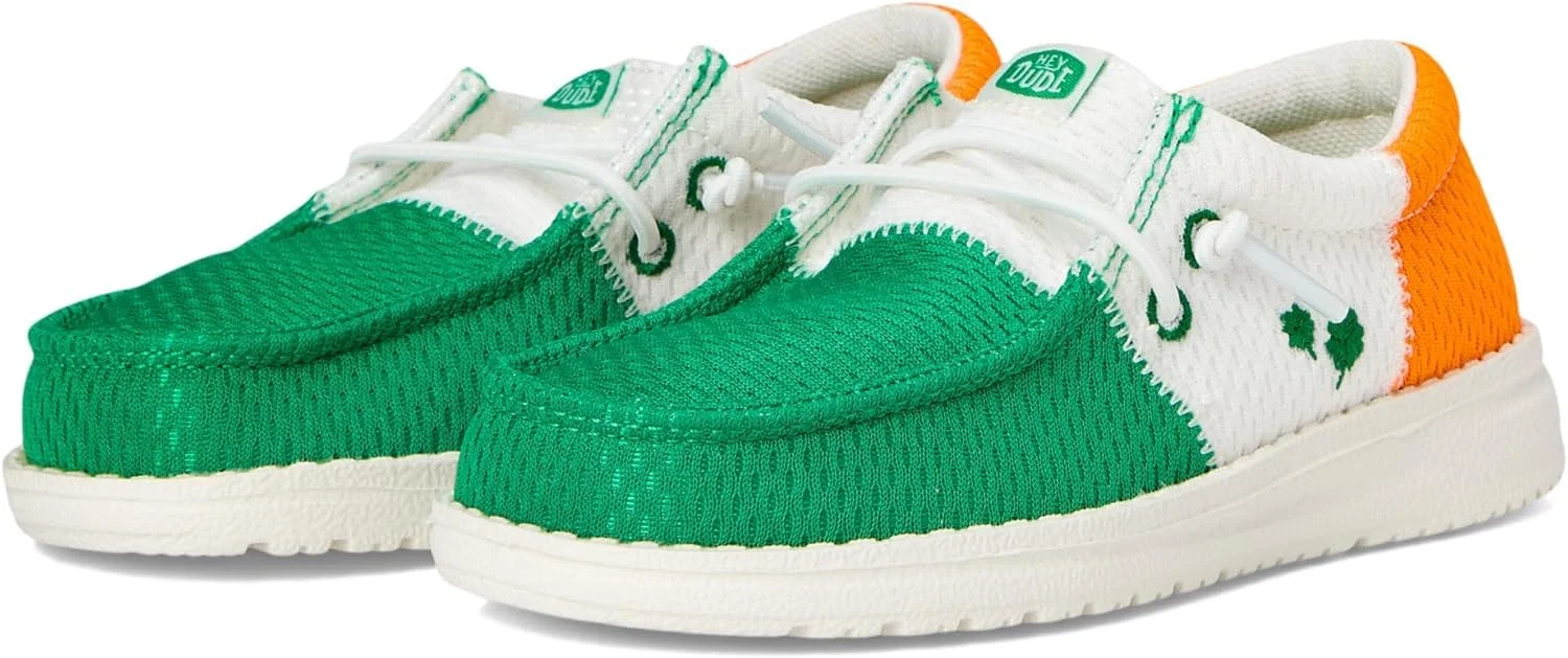 کفش کالج پسرانه بچگانه HEYDUDE Wally Tri طرح پرچم ایرلند