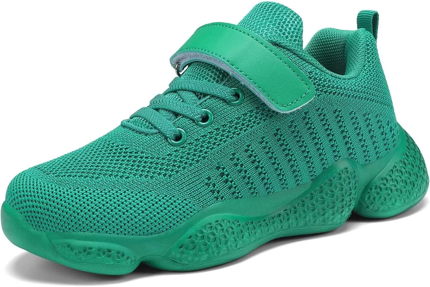 کفش ورزشی پسرانه Voxge، کفش های ورزشی دخترانه، کفش های مد روز چسبی بچه گانه، سبز، سایز 12.5 بچه گانه