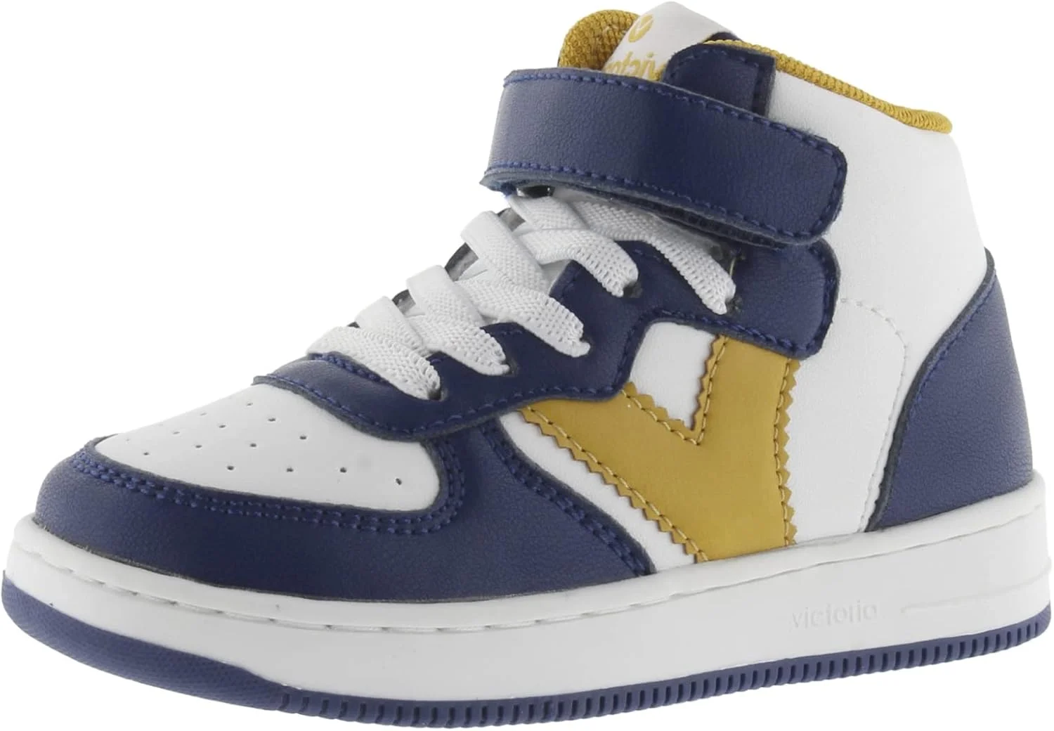 کفش کتانی ساق بلند پسرانه ویکتوریا مدل Tiempo، آبی، سایز 11 M US، آبی، سایز 11 کودکانه