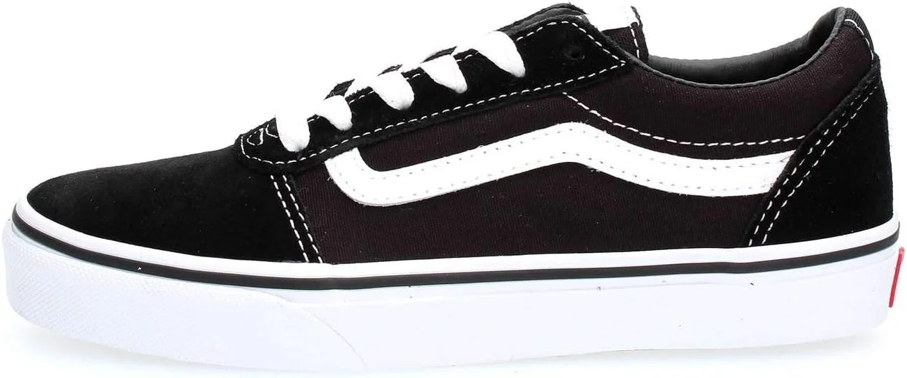 کفش ورزشی دخترانه Vans مدل Ward، سفید اکلیلی بهاری، سایز 34 EU