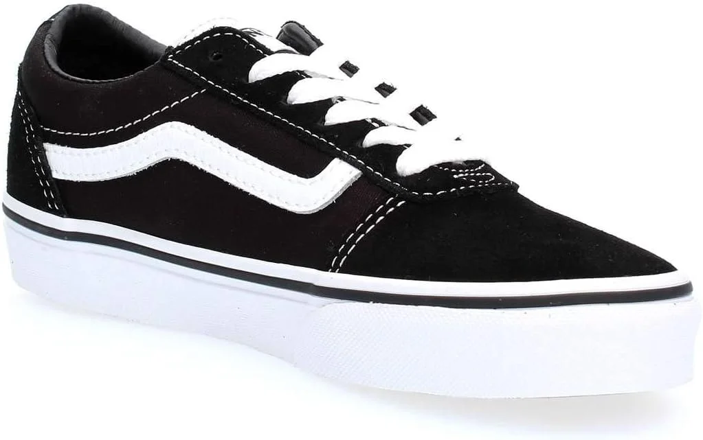 کفش ورزشی دخترانه Vans مدل Ward، سفید اکلیلی بهاری، سایز 34 EU