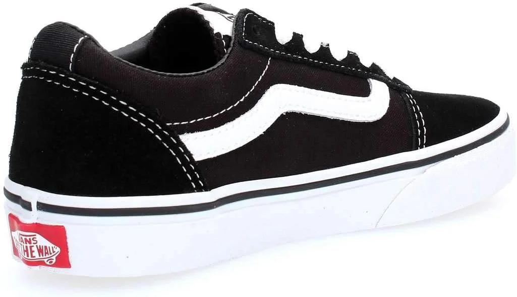 کفش ورزشی دخترانه Vans مدل Ward، سفید اکلیلی بهاری، سایز 34 EU