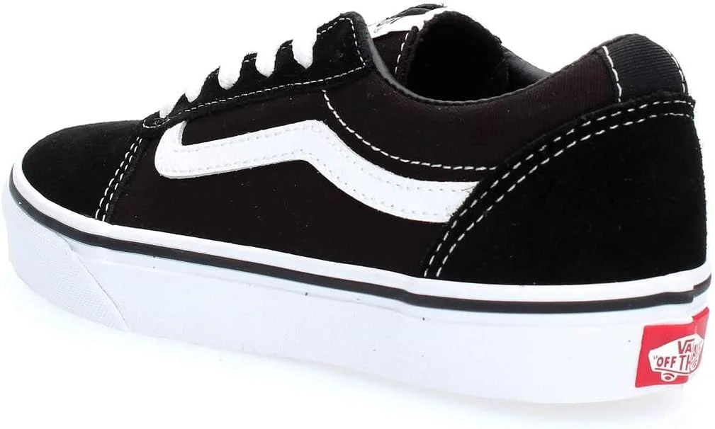 کفش ورزشی دخترانه Vans مدل Ward، سفید اکلیلی بهاری، سایز 34 EU