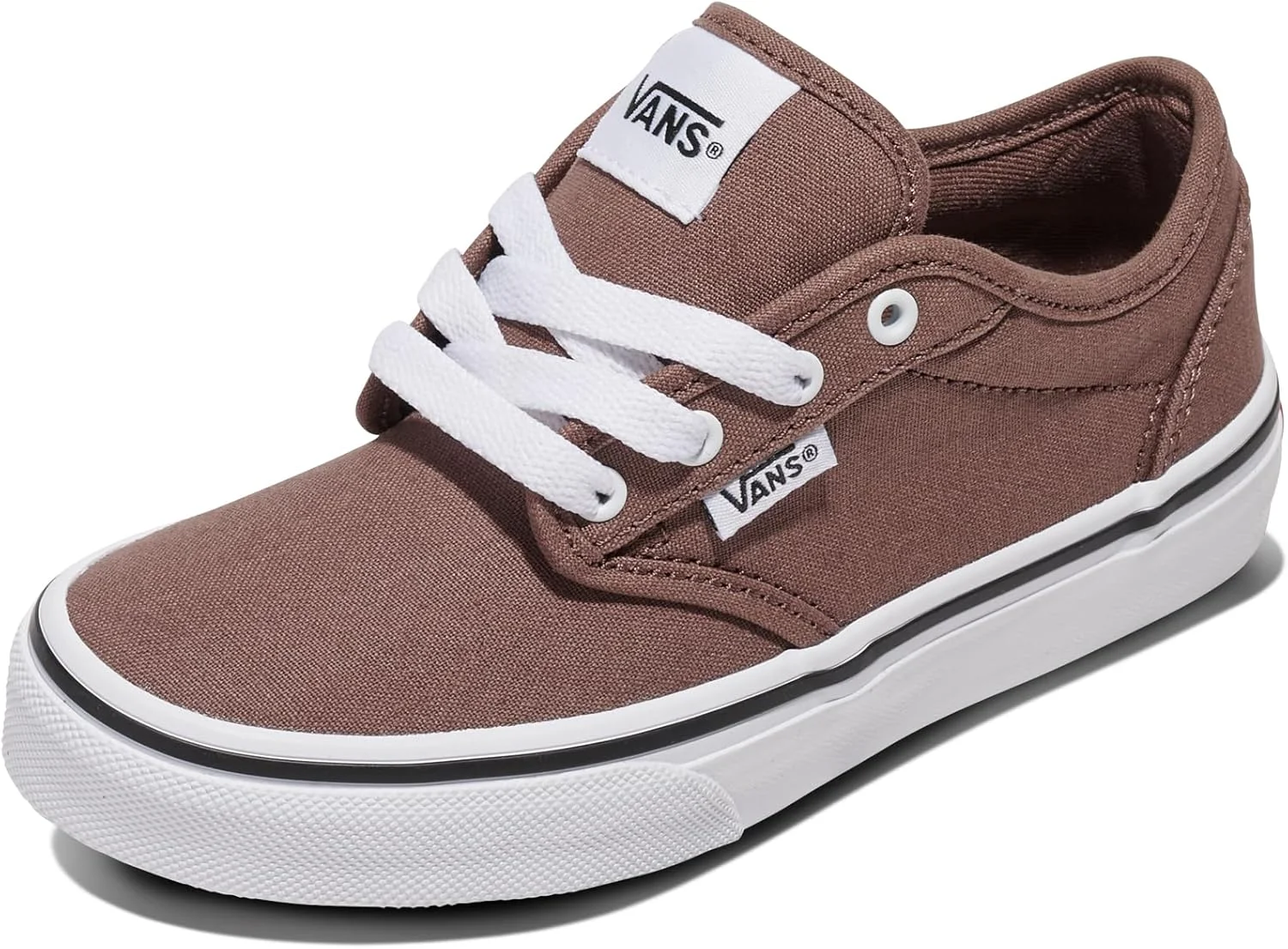 ونس Y Atwood Hi Leather، کفش کتانی ساق کوتاه چرمی بچگانه یونیسکس، چرم خاکستری