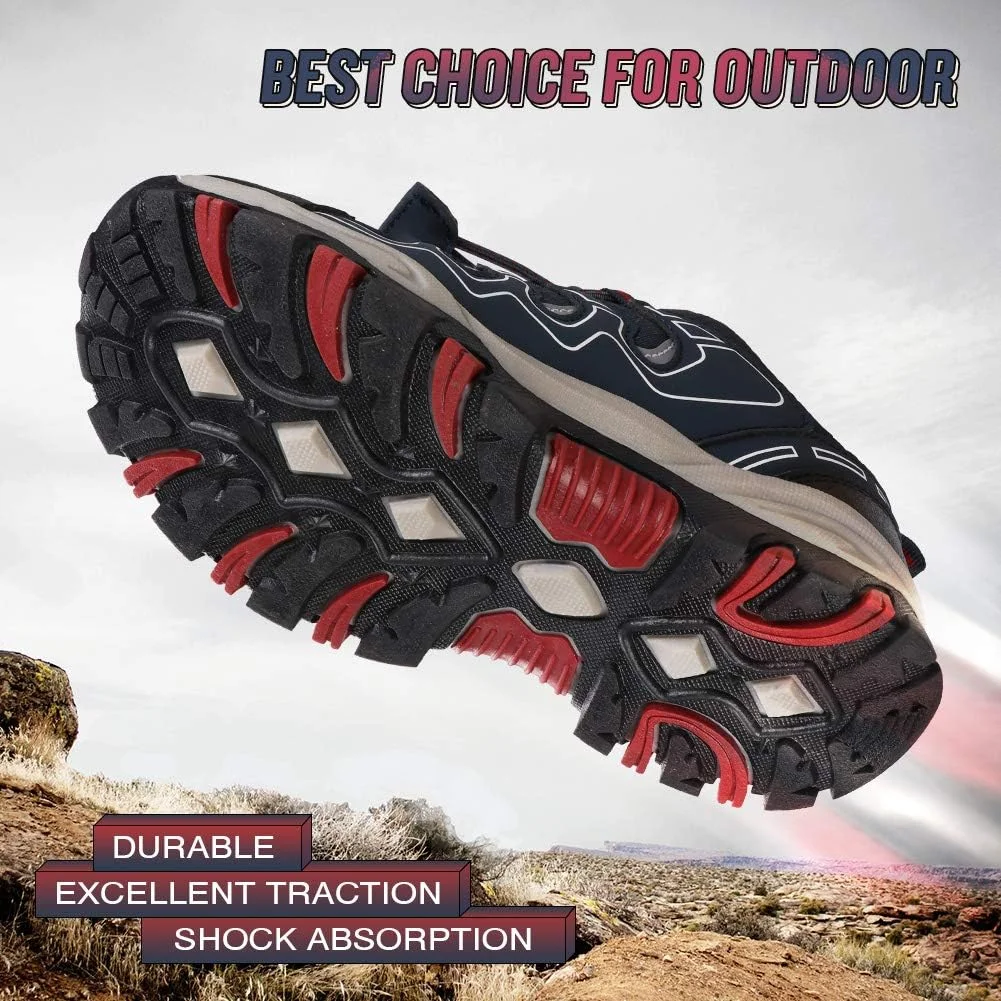 کفش پسرانه UOVO، کفش ورزشی پسرانه، کفش تنیس پسرانه، کفش دویدن، کفش پیاده روی ضد آب، کفش ورزشی فضای باز بچه گانه، ضد لغزش (پسران کوچک/بزرگ)