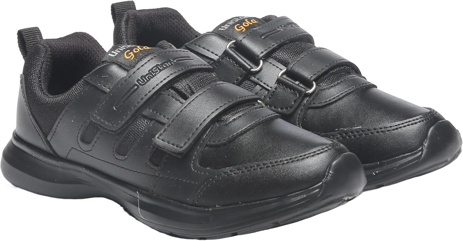 کفش مدرسه ای مشکی یونی استار، فوق العاده نرم با کفی مموری فوم و چرم مصنوعی به همراه ست مداد تراش و پاک کن کفش مدرسه ای مشکی یونی استار، فوق العاده نرم با کفی مموری فوم و چرم مصنوعی به همراه ست مداد تراش و پاک کن