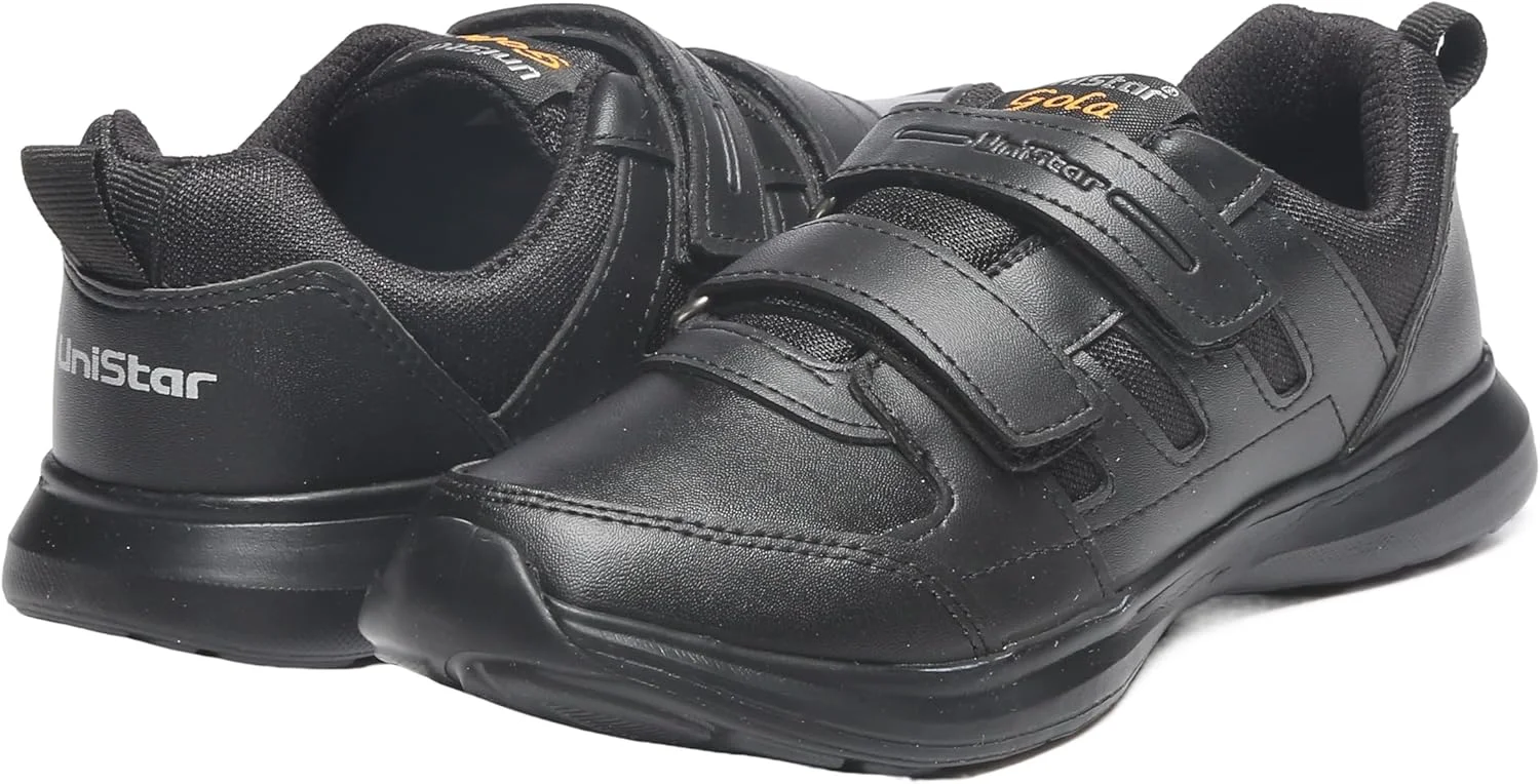 کفش مدرسه ای مشکی یونی استار، فوق العاده نرم با کفی مموری فوم و چرم مصنوعی به همراه ست مداد تراش و پاک کن کفش مدرسه ای مشکی یونی استار، فوق العاده نرم با کفی مموری فوم و چرم مصنوعی به همراه ست مداد تراش و پاک کن