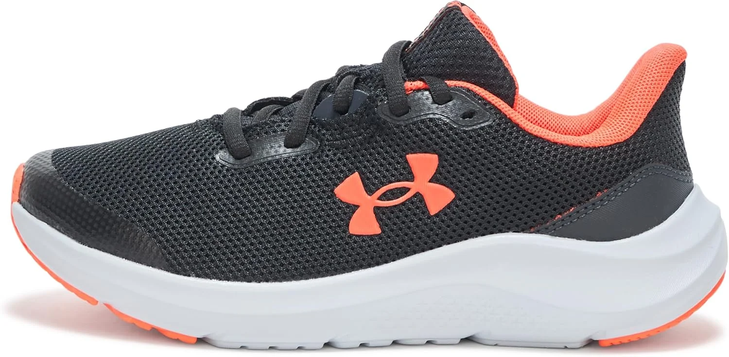 کفش دویدن پسرانه آندر آرمور مدل UA Pursuit 4 مناسب مدرسه مشکی/آنتراسیت/قرمز Ares سایز 38.5