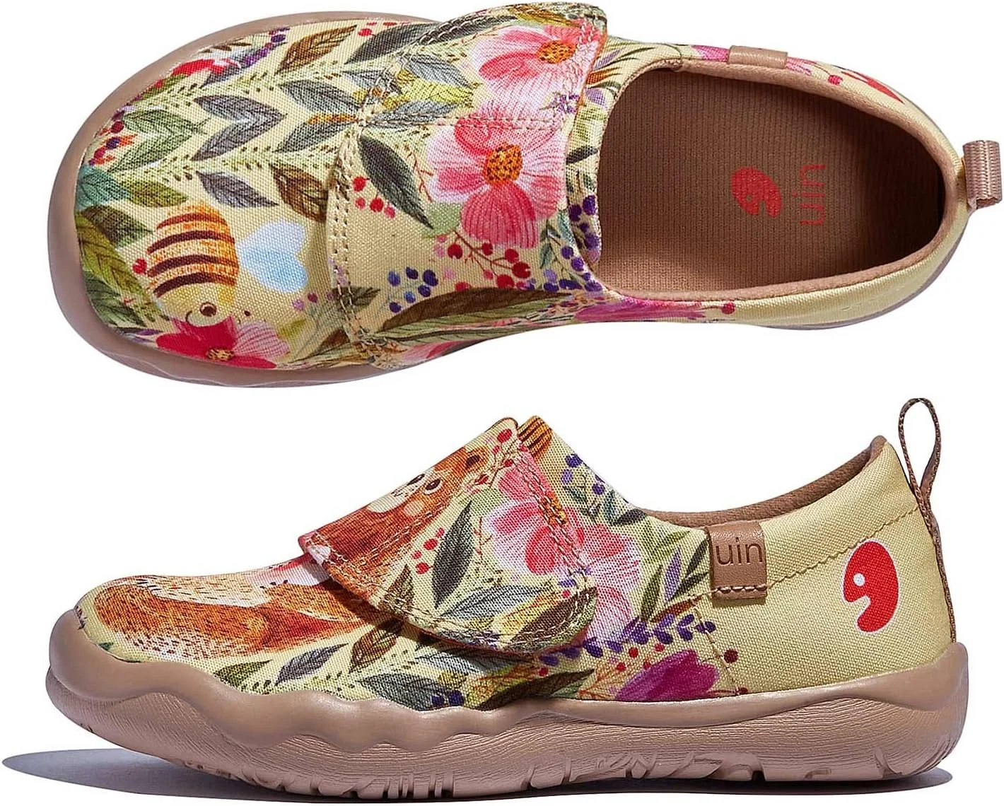 کفش‌های لوفر بچگانه UIN طرح هنری، کفش‌های اسنیکر فانتزی و نقاشی شده برای سفر پسرانه و دخترانه