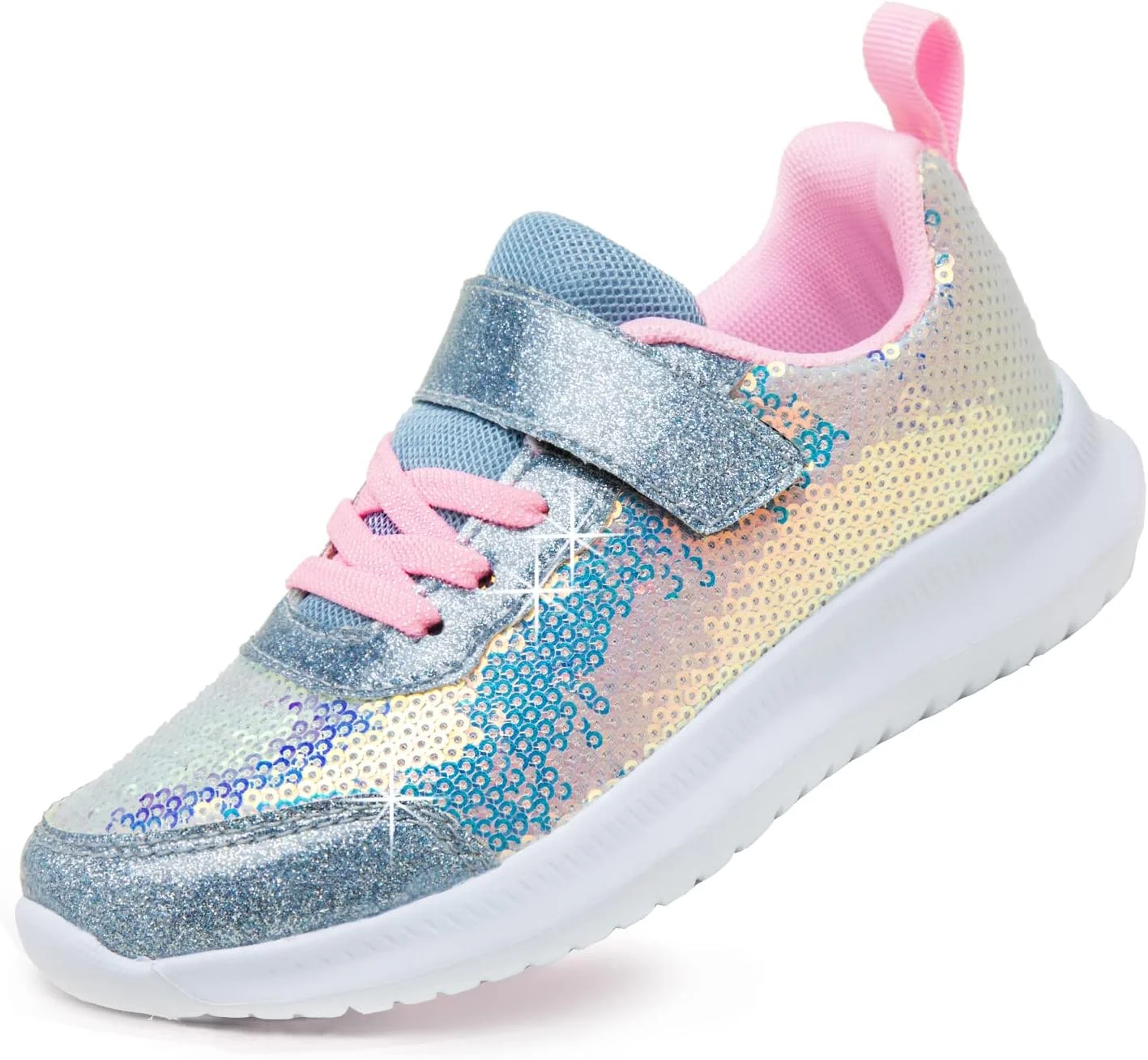 کفش‌های کتانی اکلیلی پولکی براق توداندون مناسب کودکان نوپا 2 تا 10 سال