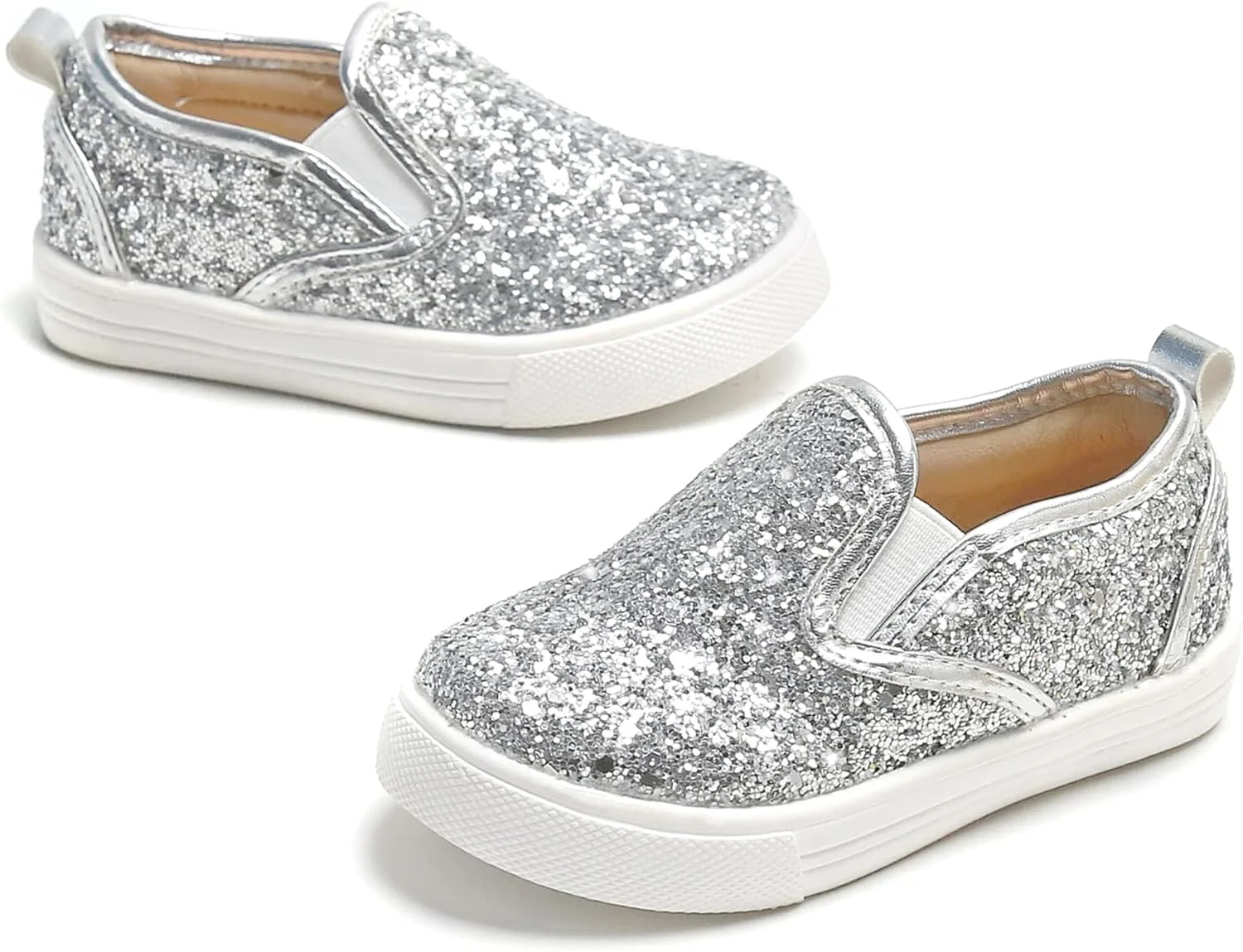 کفش پیاده روی دخترانه Tegeek، مدل پولکی و اکلیلی، مناسب کودکان