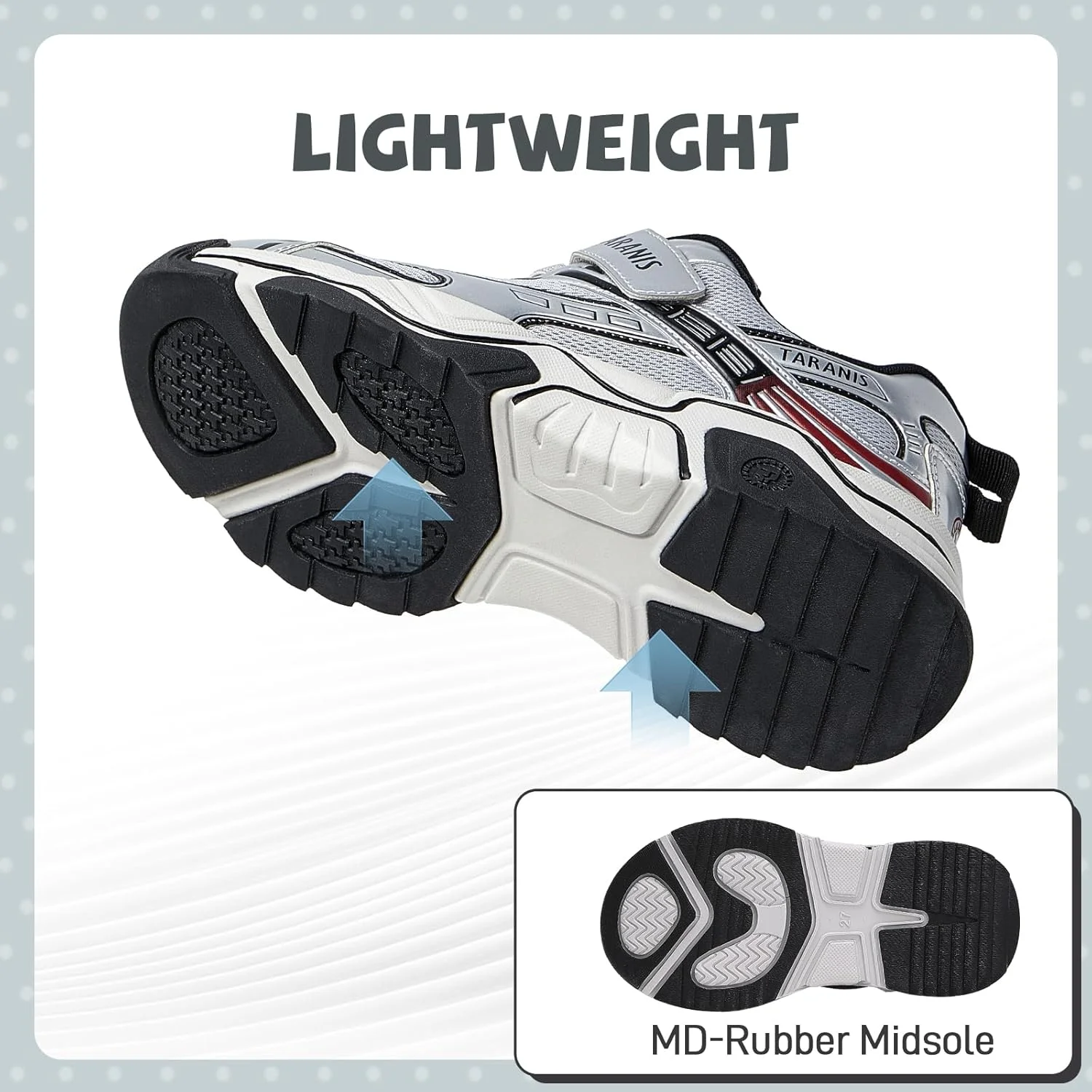 کفش های تارانیس مخصوص کودکان دخترانه و پسرانه، کفش ورزشی بچه گانه، کفش تنیس لغزنده و راحت، نقره ای، سایز 13 کودک کفش های تارانیس مخصوص کودکان دخترانه و پسرانه، کفش ورزشی بچه گانه، کفش تنیس لغزنده و راحت، نقره ای، سایز 13 کودک