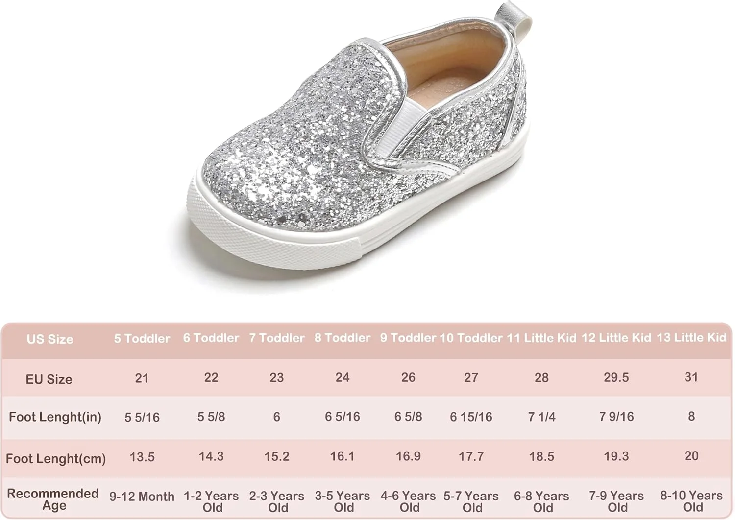 کفش پیاده روی دخترانه Tegeek، مدل پولکی و اکلیلی، مناسب کودکان کفش پیاده روی دخترانه Tegeek، مدل پولکی و اکلیلی، مناسب کودکان