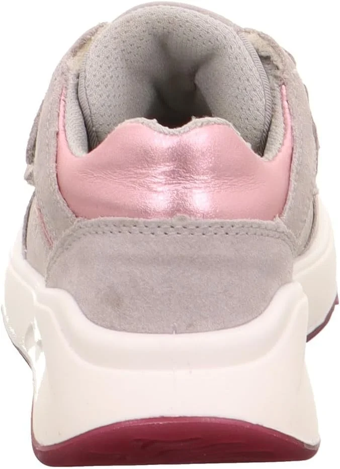 کفش کتانی دخترانه سوپرفیت، خاکستری روشن صورتی 2500، سایز 6 بچه بزرگ