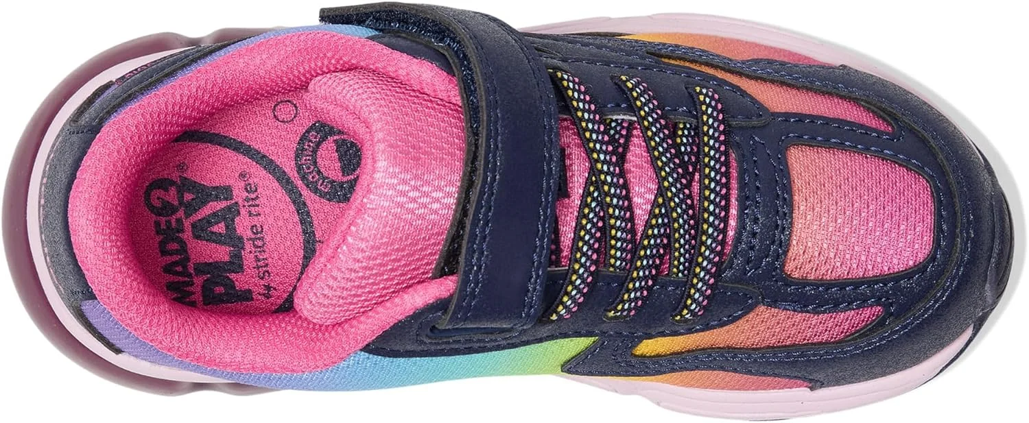 کفش کتانی چراغ دار فانتوم استراید رایت یونی‌سکس بچگانه M2p، رنگین کمان، سایز 1.5 Little Kid