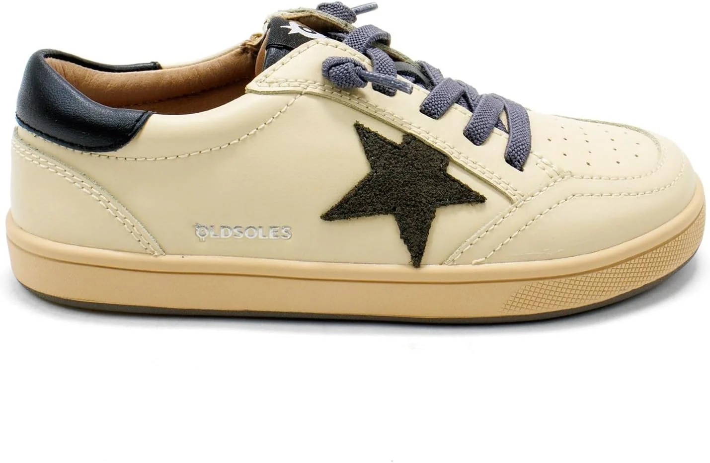 کفش کتانی پسرانه Old Soles مدل Platinum Runner، جیر کرم خاکستری، سایز 31 EU (13.5 US) M US کفش کتانی پسرانه Old Soles مدل Platinum Runner، جیر کرم خاکستری، سایز 31 EU (13.5 US) M US