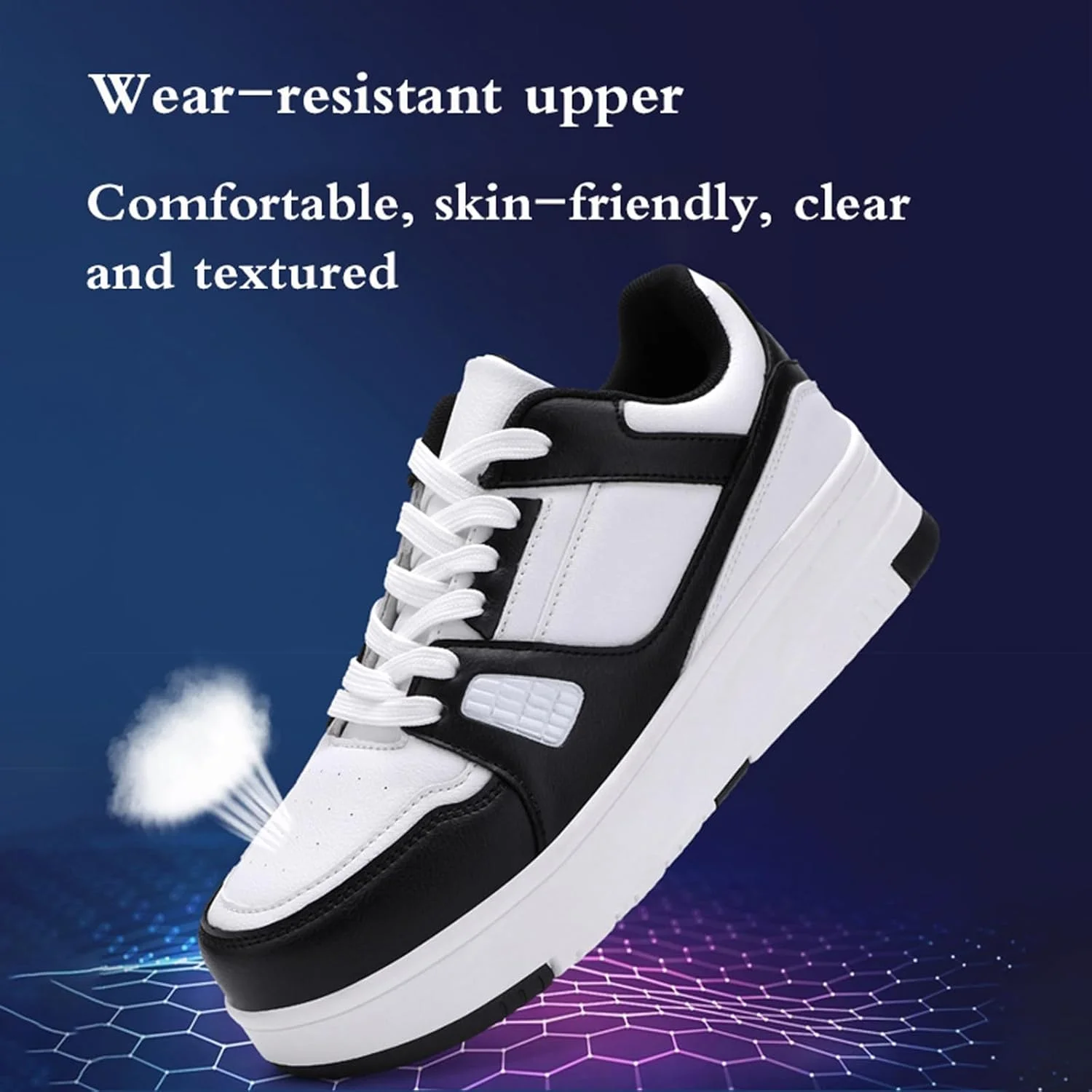 کفش‌های ورزشی چرخ‌دار بچگانه، کفش‌های ورزشی چرخ‌دار کودکان، کفش‌های کتانی غلتکی، 4 چرخ، بند دار، با چرخ جداشدنی، نوجوانان، هدیه برای جشن تولد