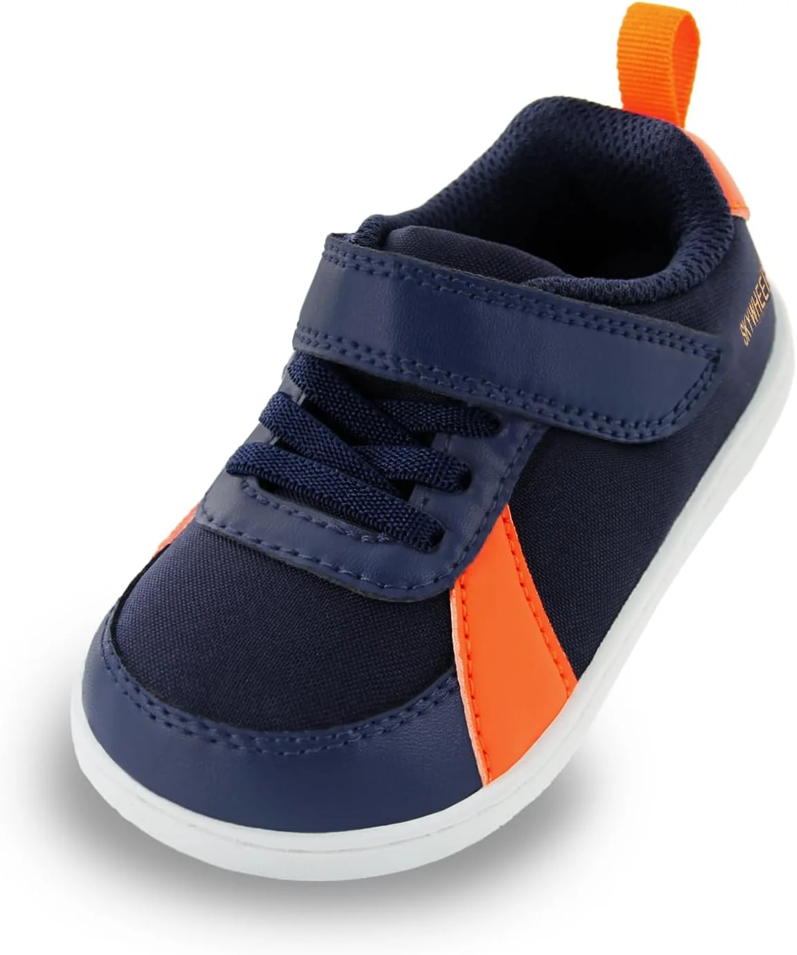 کفش های پابرهنه با پنجه پهن SKYWHEEL برای کودکان نوپا، کفش های کتانی پسرانه، کفش های تنیس بچه گانه، راحت، سبک وزن، زیرو دراپ، مناسب برای بازی در داخل و خارج از خانه