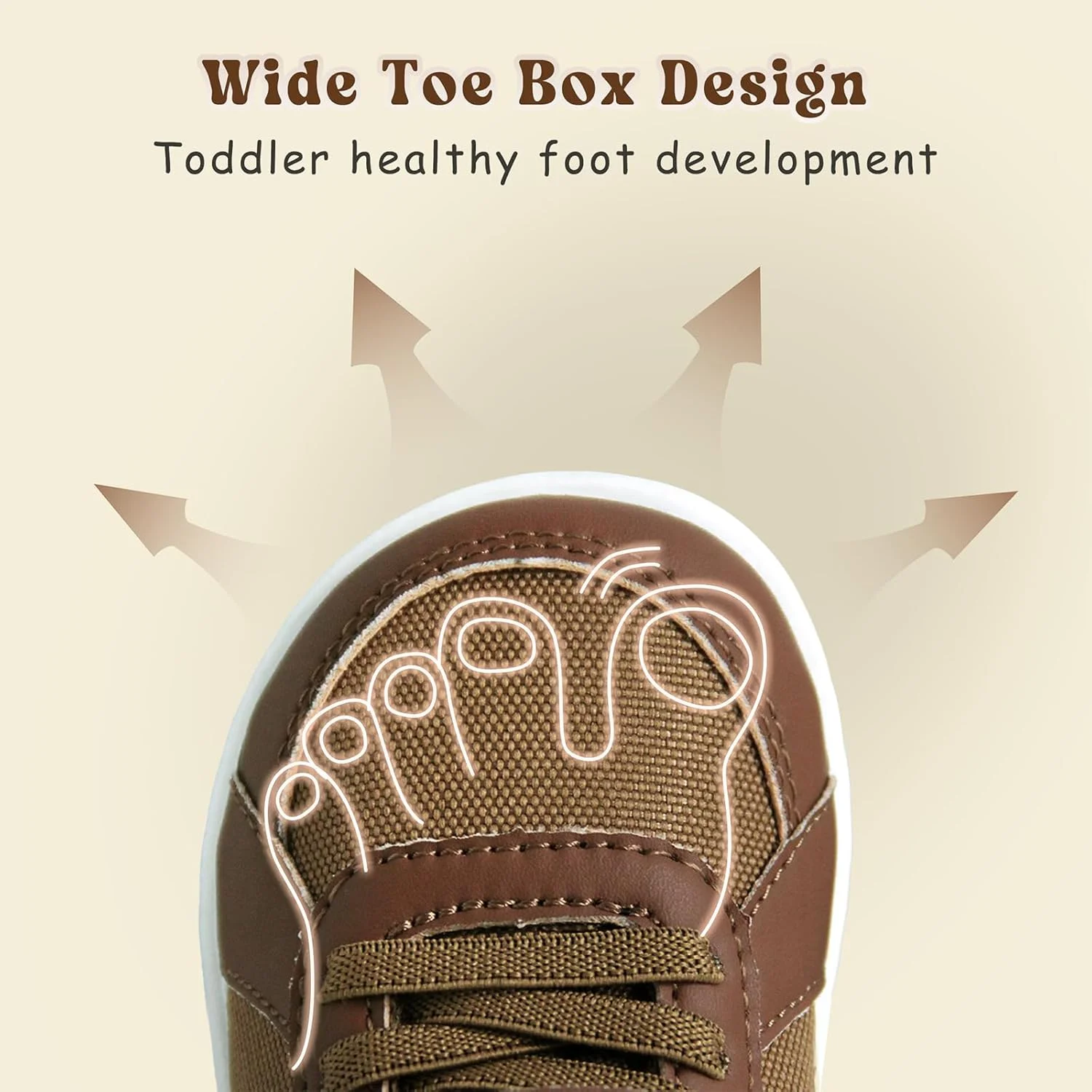 کفش‌های اسکای‌ویل با پنجه پهن برای کودکان نوپا، کفش‌های کتانی پسرانه، کفش‌های تنیس بچگانه، راحت، سبک وزن، زیره صفر، مناسب برای پیاده‌روی و بازی در محیط‌های داخلی و خارجی