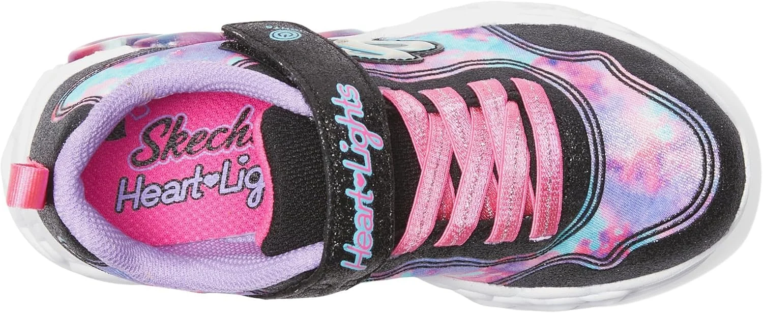 کفش کتانی چراغ دار دخترانه/پسرانه Skechers مدل Infinite Heart Lights-Color Lovin