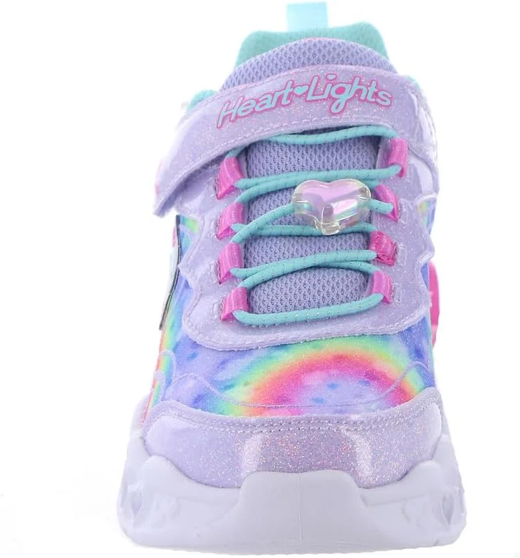 بوت پیاده روی دخترانه اسکیچرز مدل Flutter Heart Lights Groovy Swirl