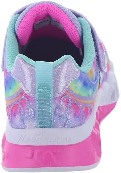 بوت پیاده روی دخترانه اسکیچرز مدل Flutter Heart Lights Groovy Swirl