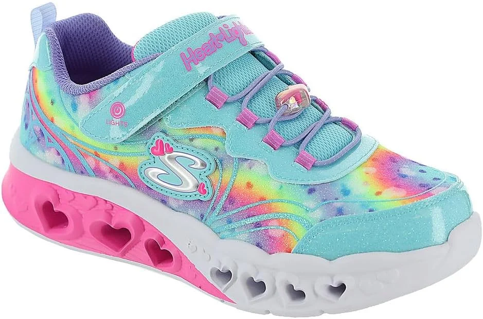بوت پیاده روی دخترانه Skechers Flutter Heart Lights Groovy Swirl بوت پیاده روی دخترانه Skechers Flutter Heart Lights Groovy Swirl