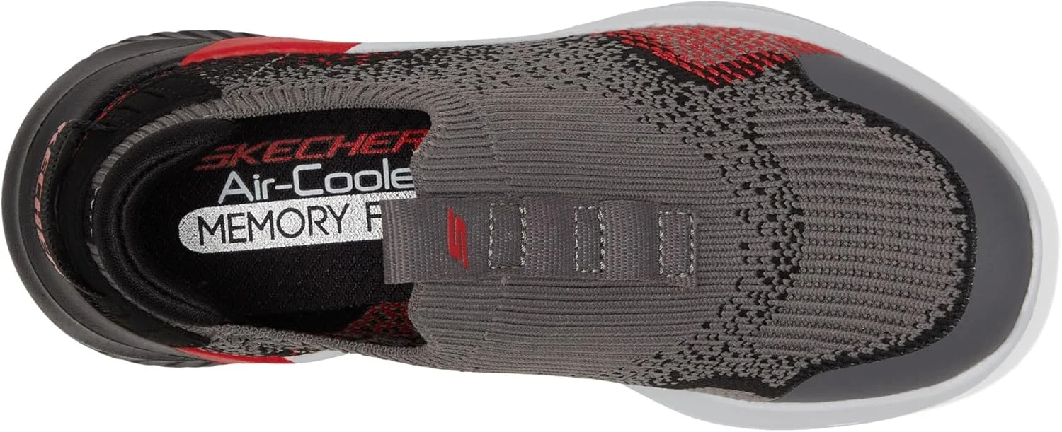 کفش ورزشی پسرانه Skechers Ultra Flex 3.0 (بچه کوچک/بزرگ)، ذغالی/قرمز، سایز 13