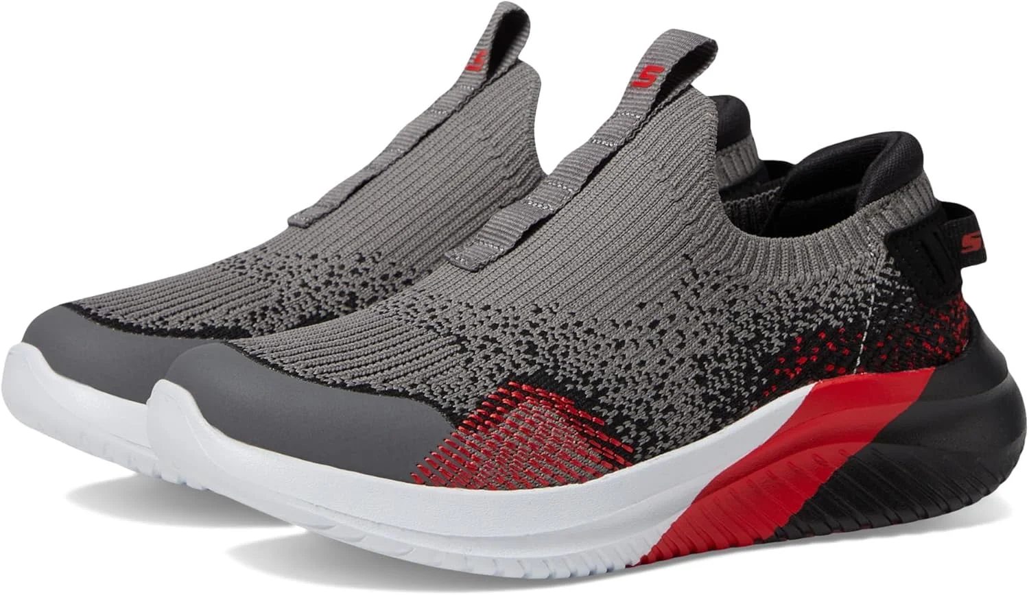 کفش ورزشی پسرانه Skechers Ultra Flex 3.0 (بچه کوچک/بزرگ)، ذغالی/قرمز، سایز 13
