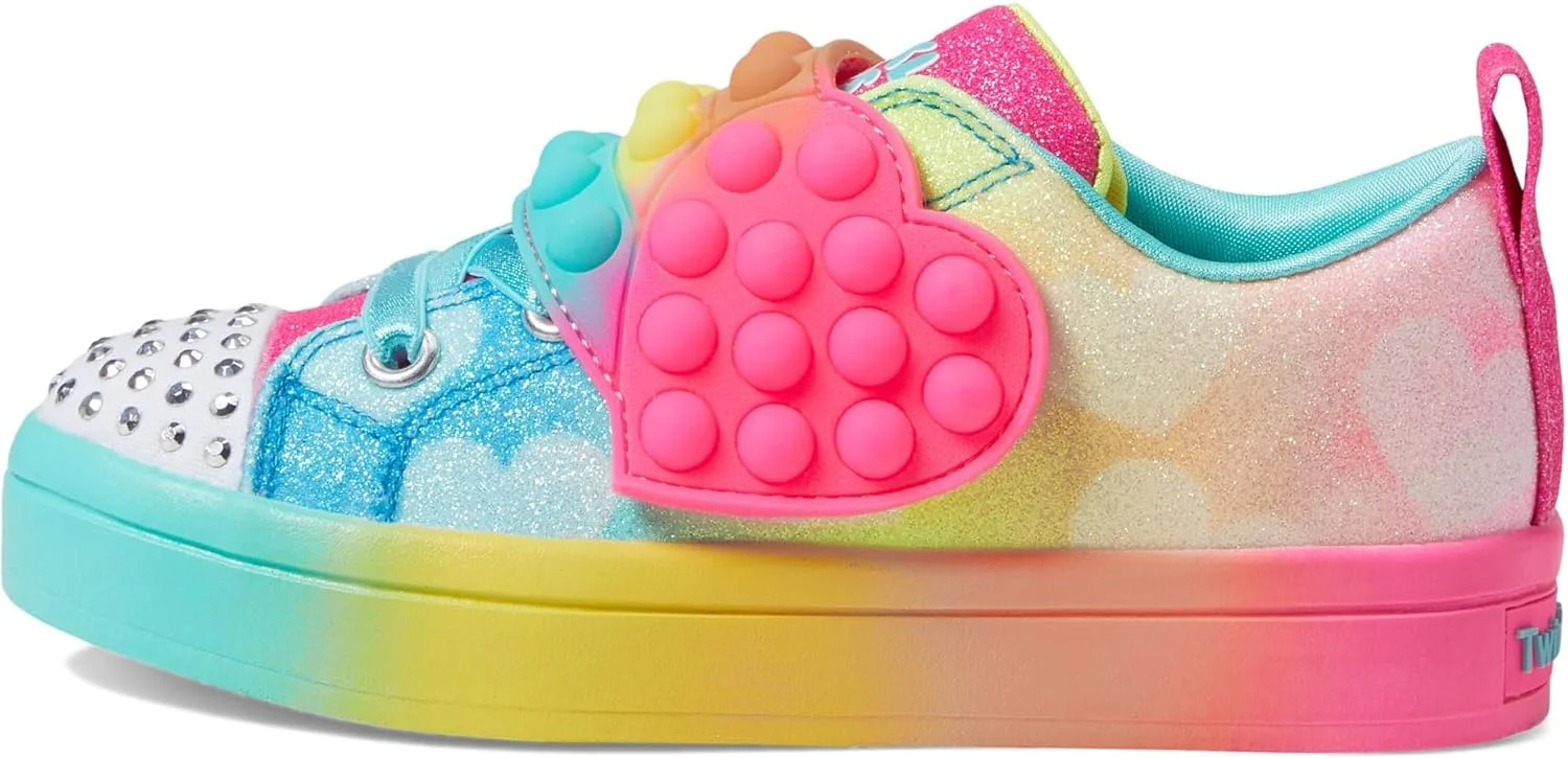 کفش اسنیکرز چراغ دار دخترانه Skechers Twinkle Toes TWI-Lites 2.0-Heart Pops کفش اسنیکرز چراغ دار دخترانه Skechers Twinkle Toes TWI-Lites 2.0-Heart Pops