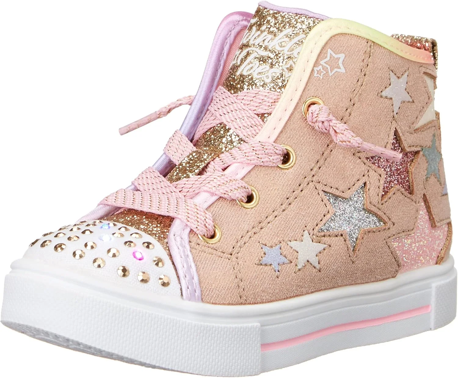 کفش کتانی بچگانه اسکیچرز مدل Twinkle Toes Twinkle Sparks-Star Glitz