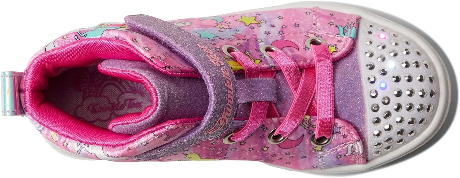 کفش اسنیکرز چراغ دار دخترانه Skechers مدل Toes Twinkle Sparks-Unicorn Dayd کفش اسنیکرز چراغ دار دخترانه Skechers مدل Toes Twinkle Sparks-Unicorn Dayd