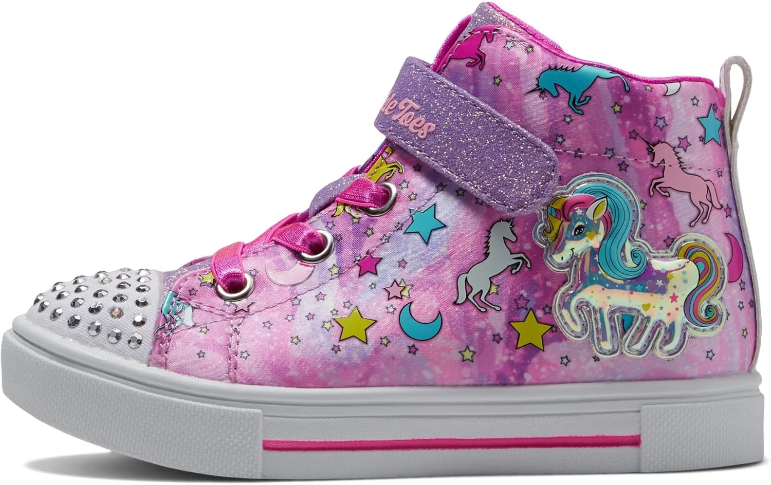 کفش اسنیکرز چراغ دار دخترانه Skechers مدل Toes Twinkle Sparks-Unicorn Dayd کفش اسنیکرز چراغ دار دخترانه Skechers مدل Toes Twinkle Sparks-Unicorn Dayd
