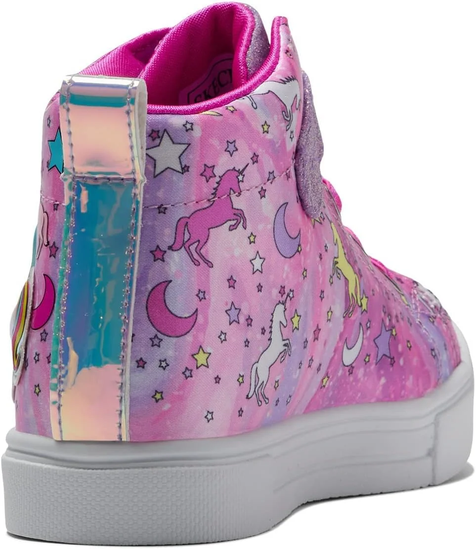 کفش اسنیکرز چراغ دار دخترانه Skechers مدل Toes Twinkle Sparks-Unicorn Dayd کفش اسنیکرز چراغ دار دخترانه Skechers مدل Toes Twinkle Sparks-Unicorn Dayd