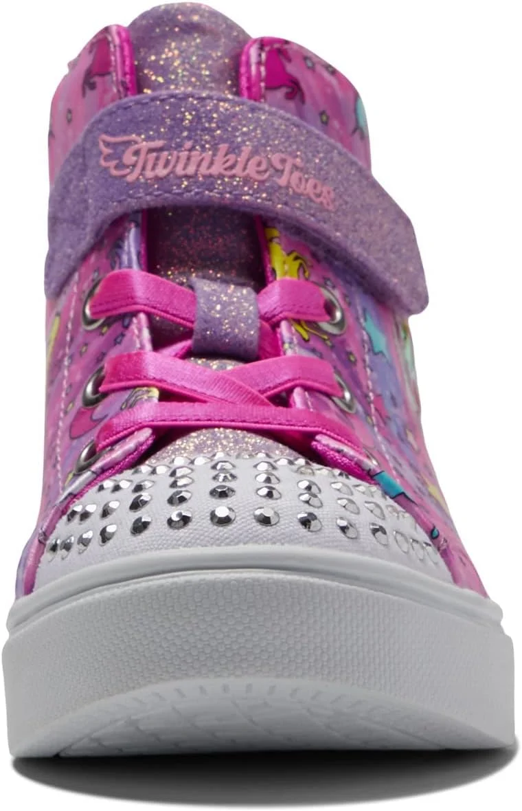 کفش اسنیکرز چراغ دار دخترانه Skechers مدل Toes Twinkle Sparks-Unicorn Dayd کفش اسنیکرز چراغ دار دخترانه Skechers مدل Toes Twinkle Sparks-Unicorn Dayd