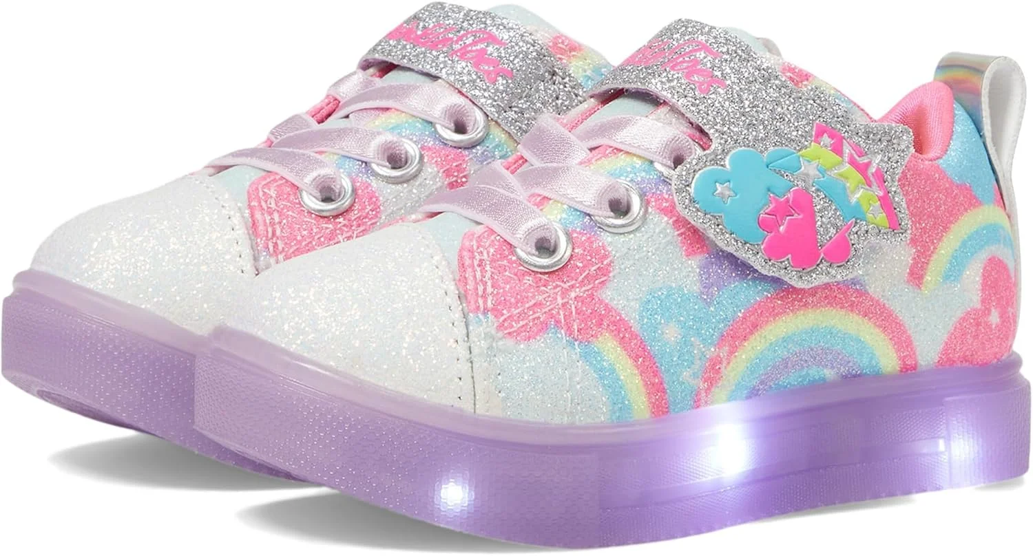 کفش دخترانه اسکیچرز Twinkle Sparks Ice 2.0 - Shimmering Sky 314749L (مناسب کودکان کوچک/بزرگ)