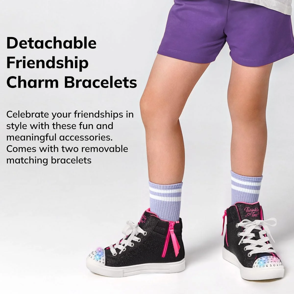 کفش دخترانه اسکیچرز Twinkle Sparks - Charm Bestie کفش دخترانه اسکیچرز Twinkle Sparks - Charm Bestie
